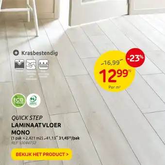 BricoPlanit Laminaatvloer Mono 2.421 m2 aanbieding