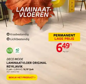 Laminaatvloer Original Rekjavik 2.494 m2