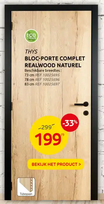 Bloc- porte Complet Realwood Naturel