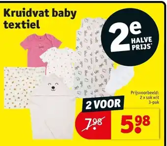 Kruidvat Kruidvat baby textiel aanbieding