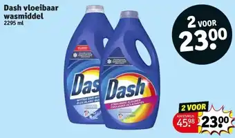 Kruidvat Dash vloeibaar wasmiddel aanbieding