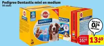 Kruidvat Pedigree Dentastix mini en medium aanbieding