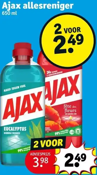 Kruidvat Ajax allesreniger aanbieding