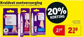 Kruidvat Kruidvat voetverzorging aanbieding