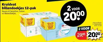 Kruidvat Kruidvat billendoekjes 12-pak aanbieding