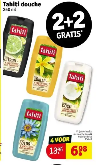 Kruidvat Tahiti douche aanbieding