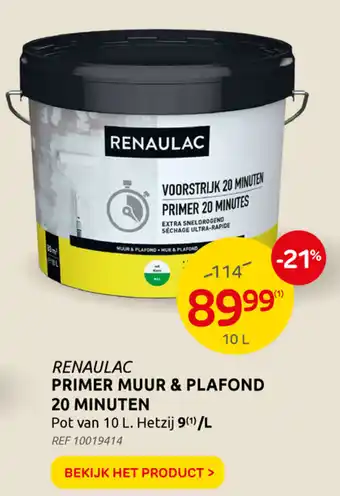 Primer Muur & Plafond 20 minuten