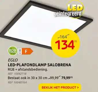 BricoPlanit EGLO LED-Plafondlamp Salobrena aanbieding