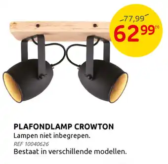 BricoPlanit Plafondlamp Crowtown aanbieding