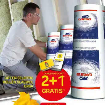 BricoPlanit Op een selectie rollen Glaswol Ursa aanbieding