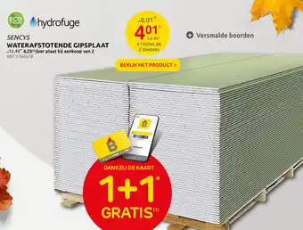 BricoPlanit Sencys Wateradstotende Gipsplaat aanbieding