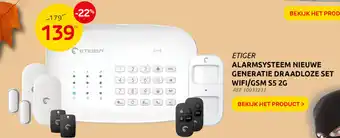 Etiger Alarmsysteem Nieuwe Generatie draadloze set WiFi/GSM S5 2G