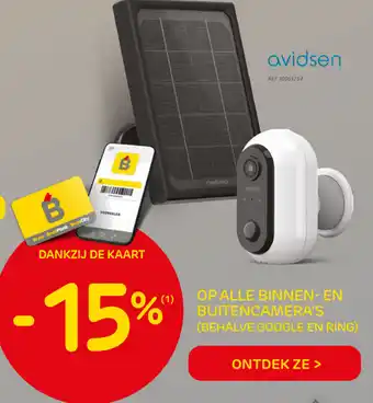 Avidsen op alle binnen- en buitencamera's
