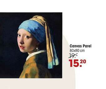 Canvas parel 80 x 80 cm