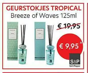 Geurstokjes Tropical Breeze Of Waves 125ml S&p