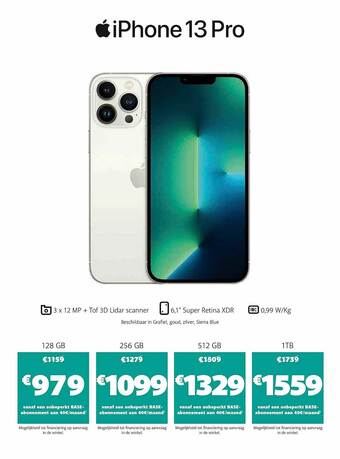 Base Iphone 13 Pro aanbieding