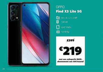 Base Oppo Find X3 Lite 5g aanbieding