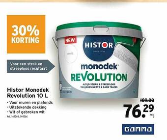 GAMMA Histor Monodek Revolution 10 l aanbieding