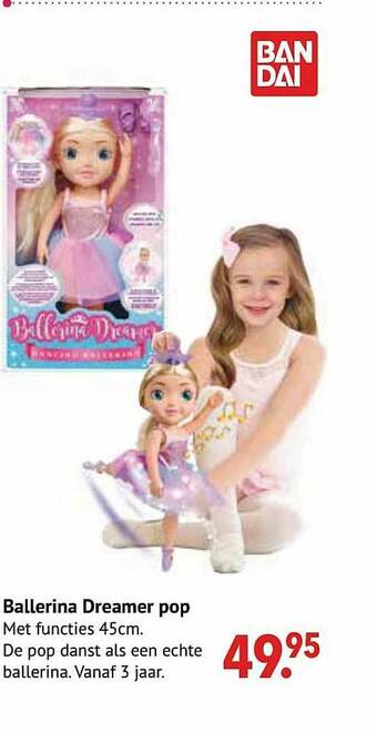 De Kinderplaneet Ballerina Dreamer Pop aanbieding