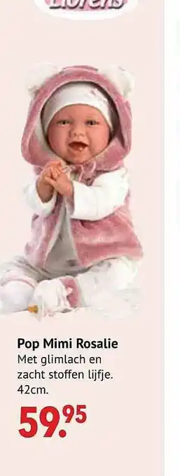 De Kinderplaneet Pop mimi rosalie 42 cm aanbieding