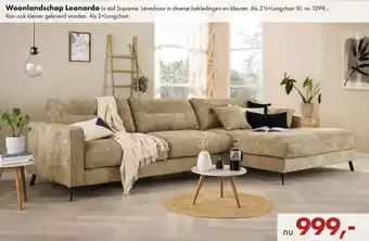 Woonlandschap Leonardo In stof Supreme
