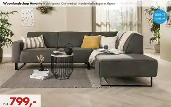 Woonsquare Woonlandschap Amante In stof Supreme aanbieding