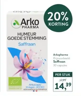 Holland & Barrett Arkopharma Saffraan 30 capsules aanbieding