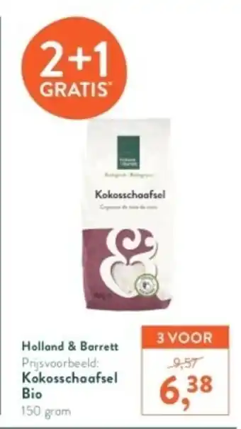 Holland & Barrett Kokosschaafsel Bio 150 gram aanbieding