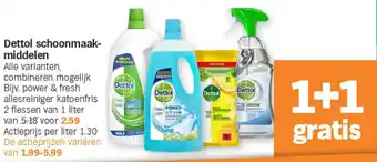 Albert Heijn Dettol schoonmaakmiddelen aanbieding
