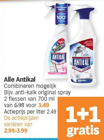 Albert Heijn Alle Antikal aanbieding