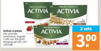 Albert Heijn Activia 4-packs aanbieding