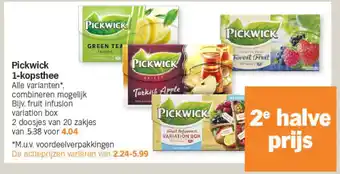 Albert Heijn Pickwick 1-kopsthee aanbieding