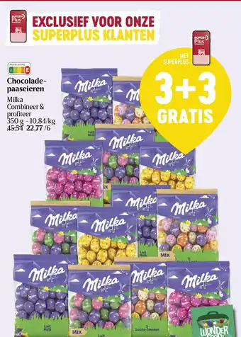 Delhaize Milka Chocoladepaaseieren aanbieding