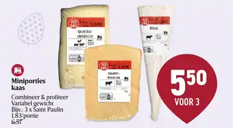 Delhaize Miniporties kaas aanbieding