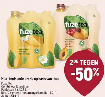 Delhaize Fuze Tea Niet-bruisende drank op basis van thee aanbieding