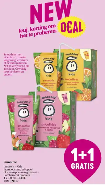 Delhaize Innocent Kids smoothie aanbieding