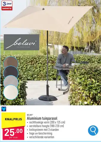 ALDI BELAVI Aluminium tuinparasol aanbieding