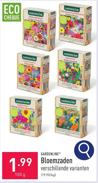 ALDI GARDENLINE Bloemzaden 100g aanbieding