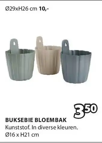 Jysk BUKSEBIE BLOEMBAK aanbieding