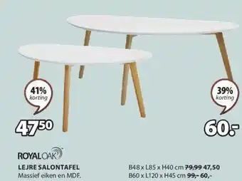 Jysk LEJRE SALONTAFEL aanbieding