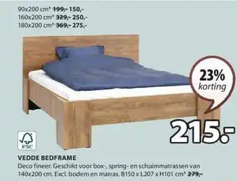 Jysk VEDDE BEDFRAME aanbieding