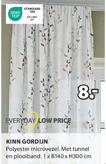 Jysk KINN GORDIJN aanbieding