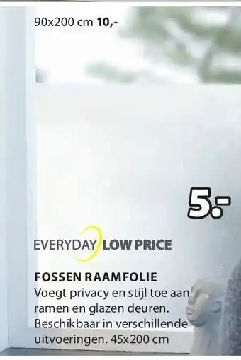 Jysk FOSSEN RAAMFOLIE aanbieding