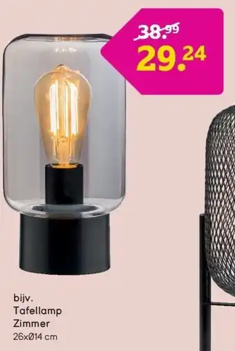 Leen Bakker Tafellamp Zimmer aanbieding