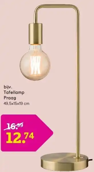 Leen Bakker Tafellamp Praag aanbieding