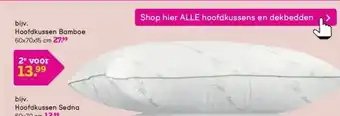 Leen Bakker Hoofdkussen Bamboe aanbieding