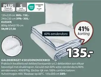 Jysk GALDEBERGET 4 SEIZOENENDEKBED aanbieding
