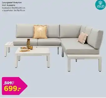 Leen Bakker Loungeset Aveyron incl. kussens aanbieding