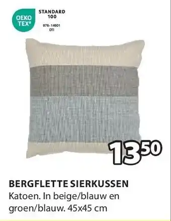 Jysk BERGFLETTE SIERKUSSEN aanbieding