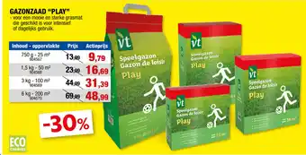 Hubo GAZONZAAD PLAY aanbieding